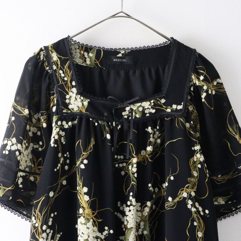 美品 Archive インゲボルグ INGEBORG すずらんプリントワンピース