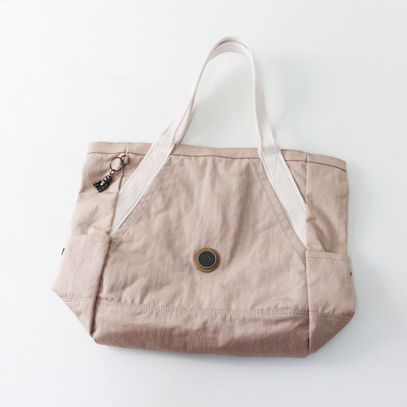 未使用 保管品 キプリング Kipling ALMATO アルマート B4サイズ トートバッグ Pink Dash スモーキーピンク┃大容量【2400015020211】