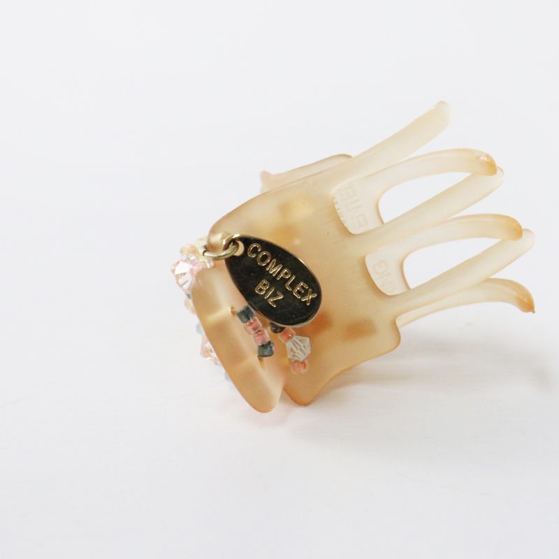 コンプレックスビズ Complex Biz ビーズ使い ミニヘアクリップ