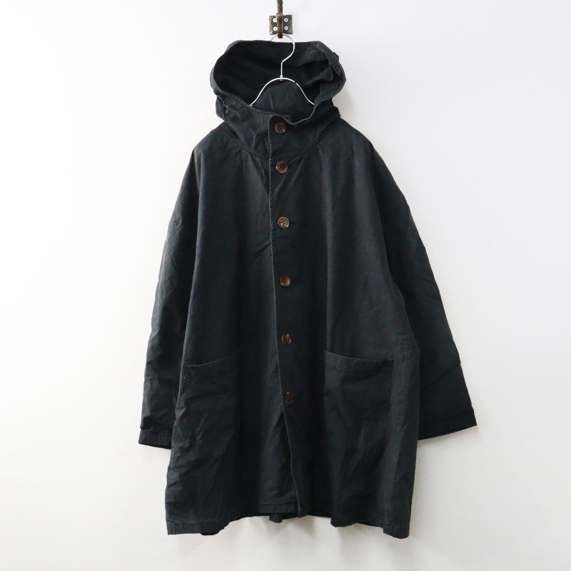 ネストローブ　(Nestrobe) ジャケットアウター ネストローブ nest Robe コットン フードジャケット ブラック