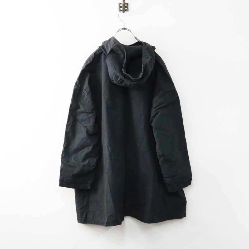 ネストローブ nest Robe コットン フードジャケット ブラック