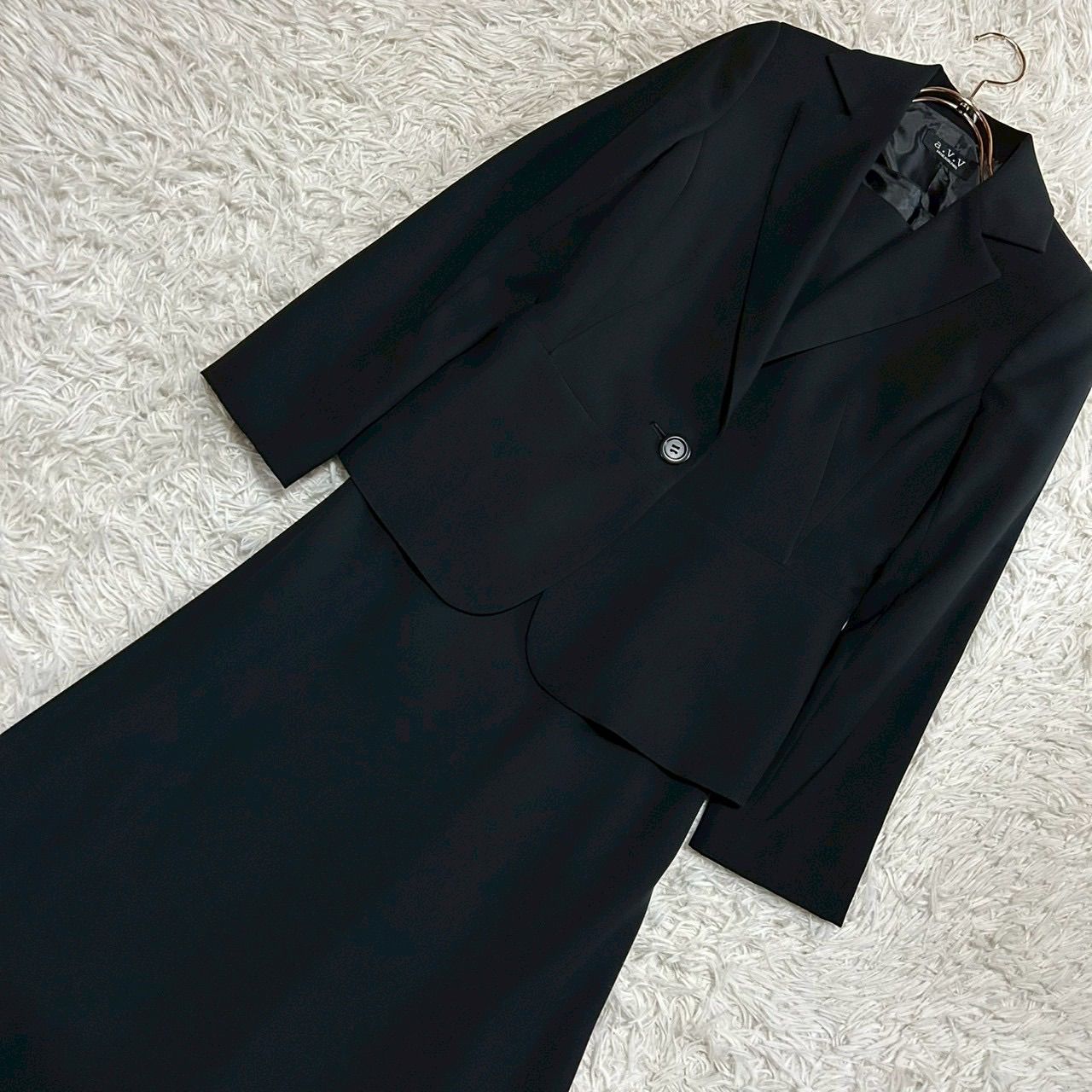 a.v.v セットアップ ワンピース ブラック 36 フォーマル 礼服 上品