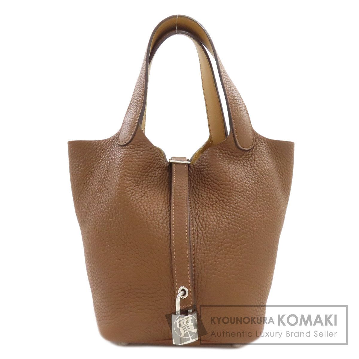 HERMES エルメス ピコタンロックPM エクラ シルバー金具 ハンドバッグ トリヨン レディース [中古]