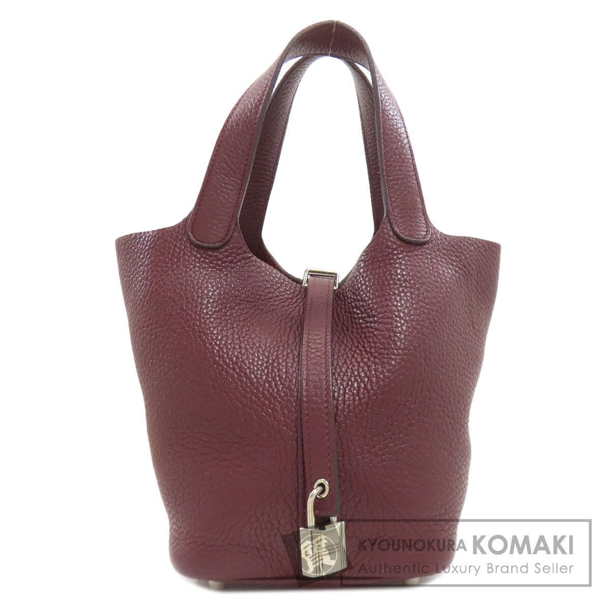 HERMES エルメス ピコタンロックPM シルバー金具 ハンドバッグ トリヨン レディース [中古]