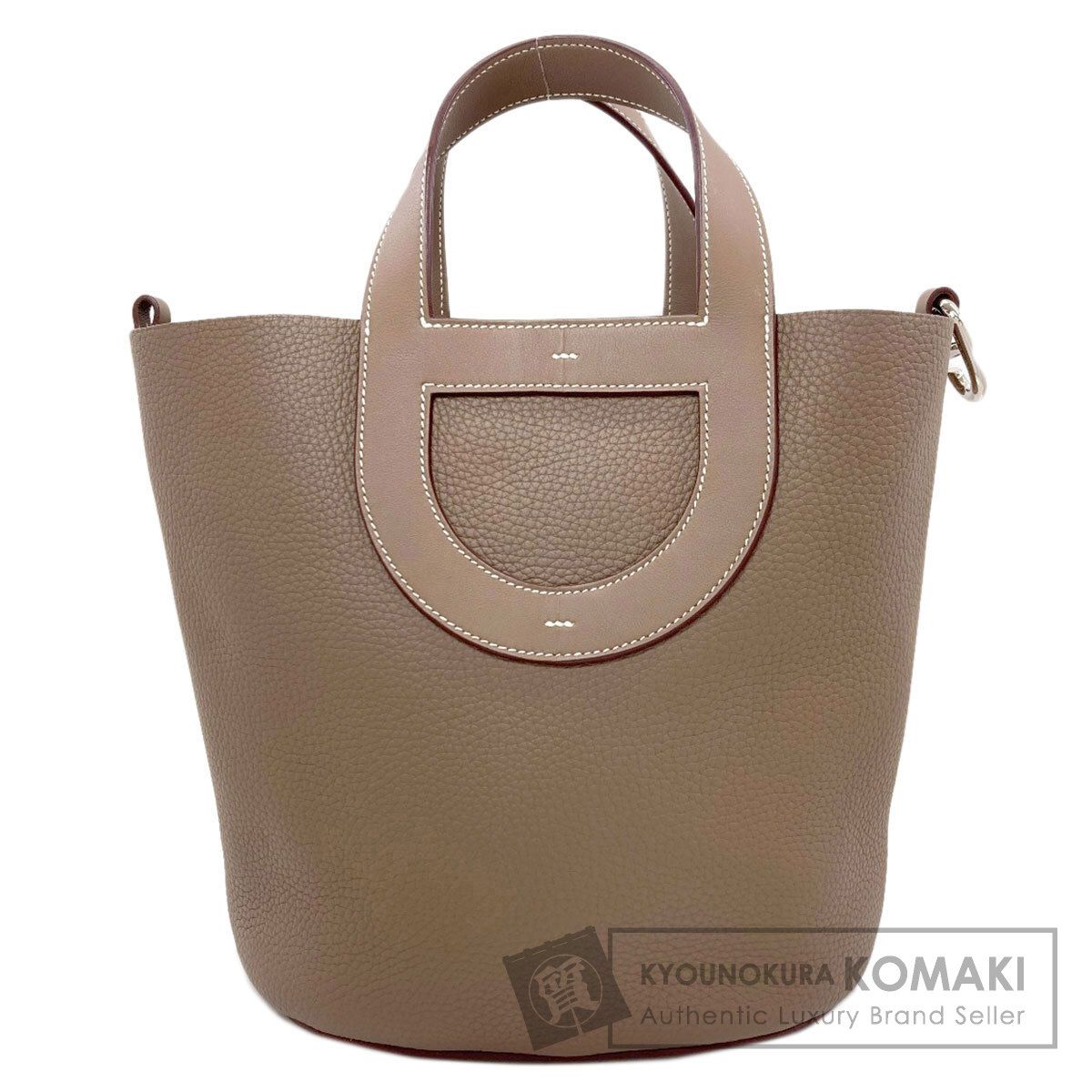 HERMES エルメス インザループ23 エトープ シルバー金具 ハンドバッグ トリヨン レディース [中古]