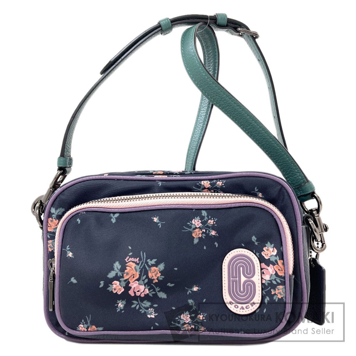 COACH コーチ 91020 フラワーモチーフ ショルダーバッグ ナイロン レディース [中古] 14,245円