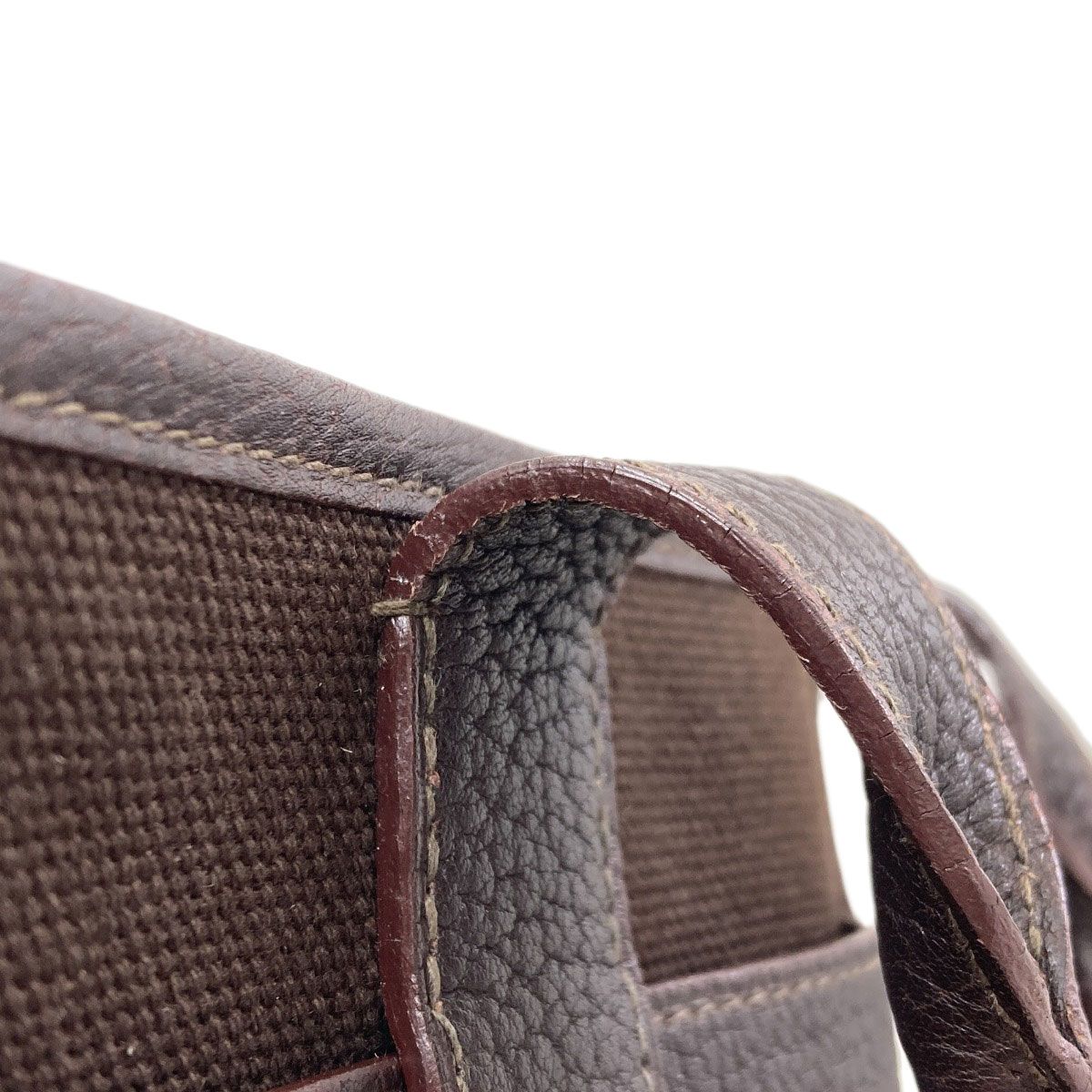HERMES エルメス プティットサンチュールPM ハンドバッグ トワル 