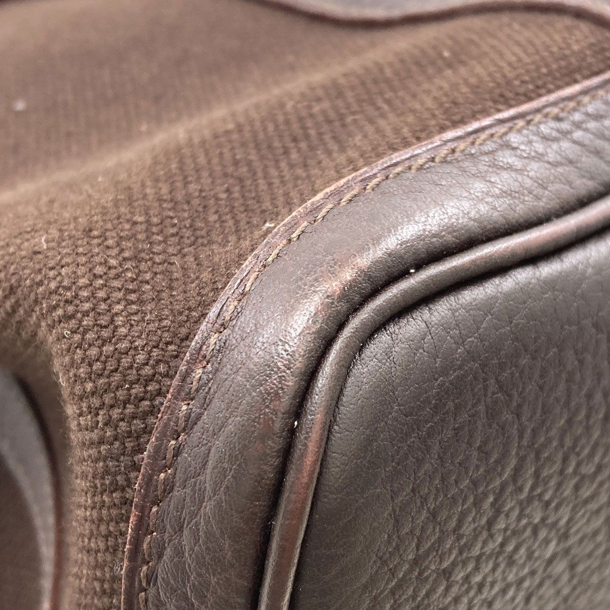 HERMES エルメス プティットサンチュールPM ハンドバッグ トワル 