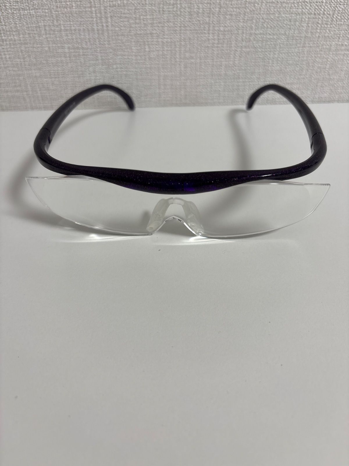 Hazuki ルーペ ラージ 紫 パープル ラメ入り 専用ケース付き 度数不明