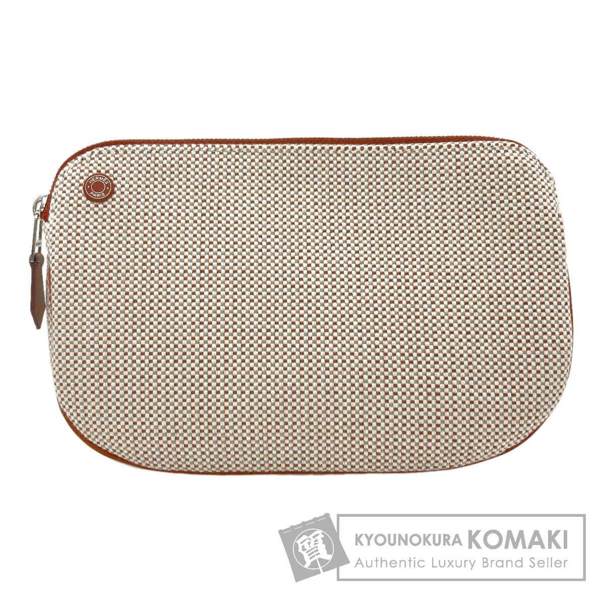 HERMES エルメス エシャペ アクセサリーポーチ トワルアッシュ レディース [中古]