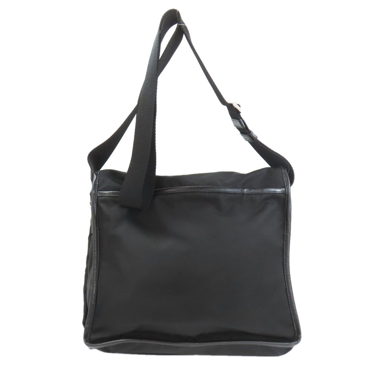 PRADA プラダ V166 ロゴ金具 ショルダーバッグ ナイロン レディース 