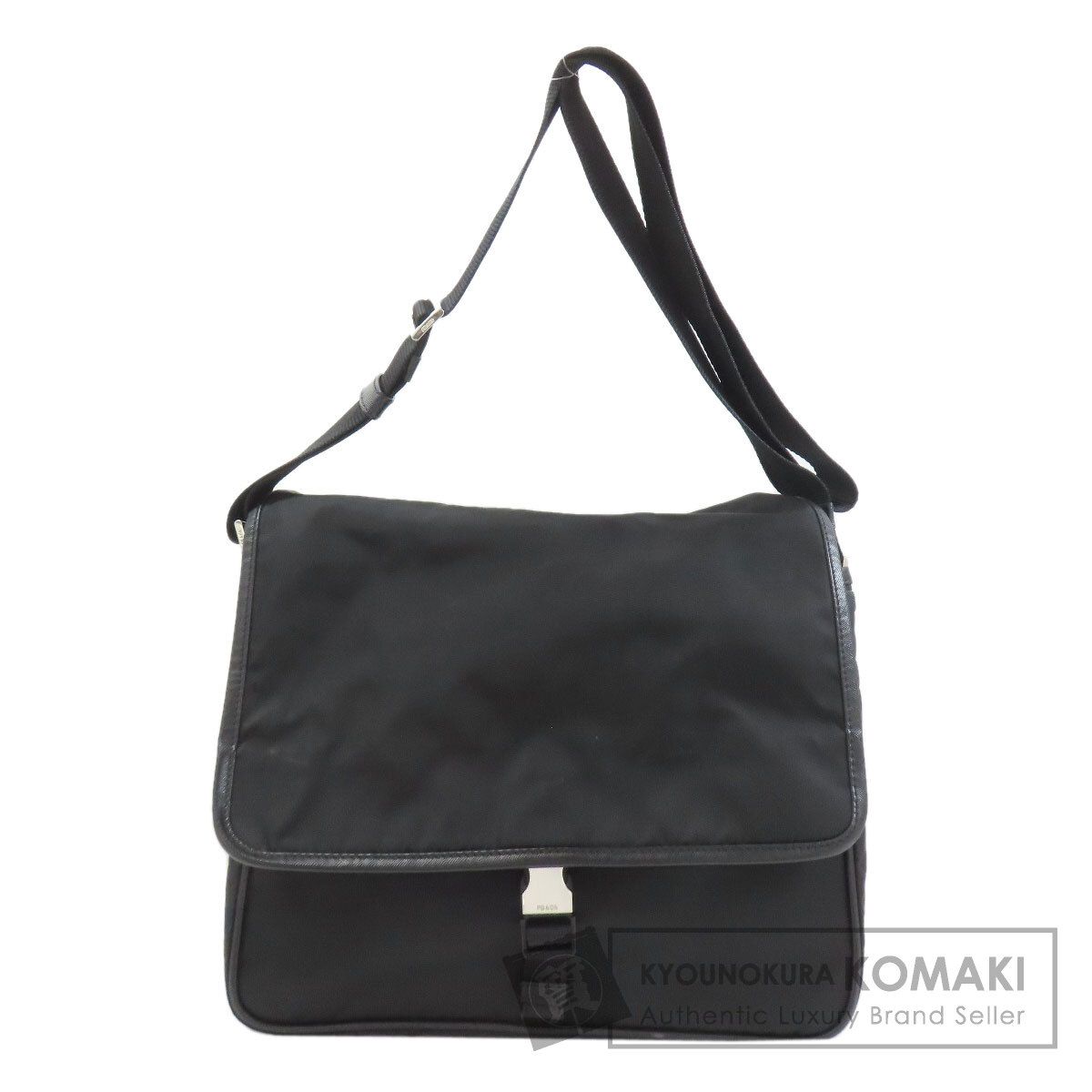 PRADA プラダ V166 ロゴ金具 ショルダーバッグ ナイロン レディース [中古]