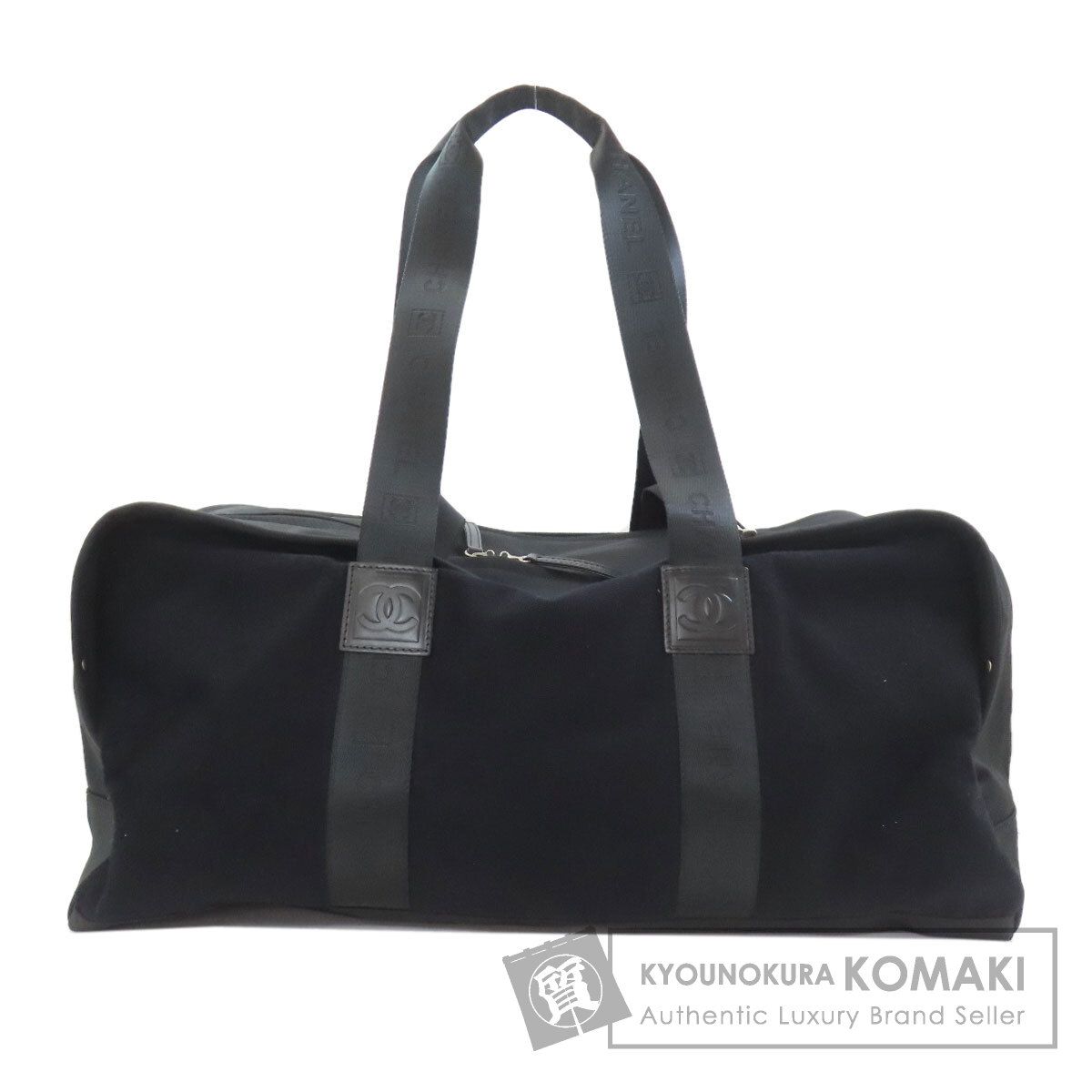 CHANEL シャネル スポーツライン シルバー金具 ボストンバッグ ナイロン レディース [中古]