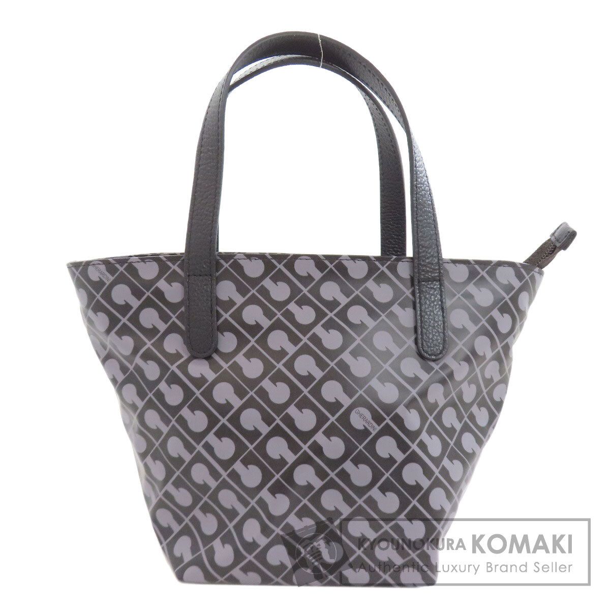 GHERARDINI ゲラルディーニ ロゴモチーフ ソフティ ハンドバッグ ポリエステル ポリウレタンコーディング レディース [中古]