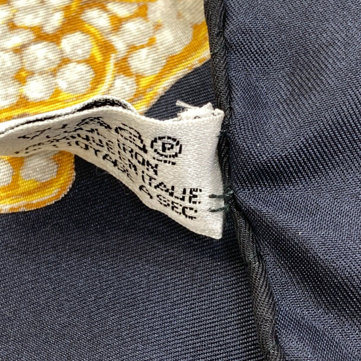 CHANEL シャネル カメリア模様 スカーフ シルク レディース [中古