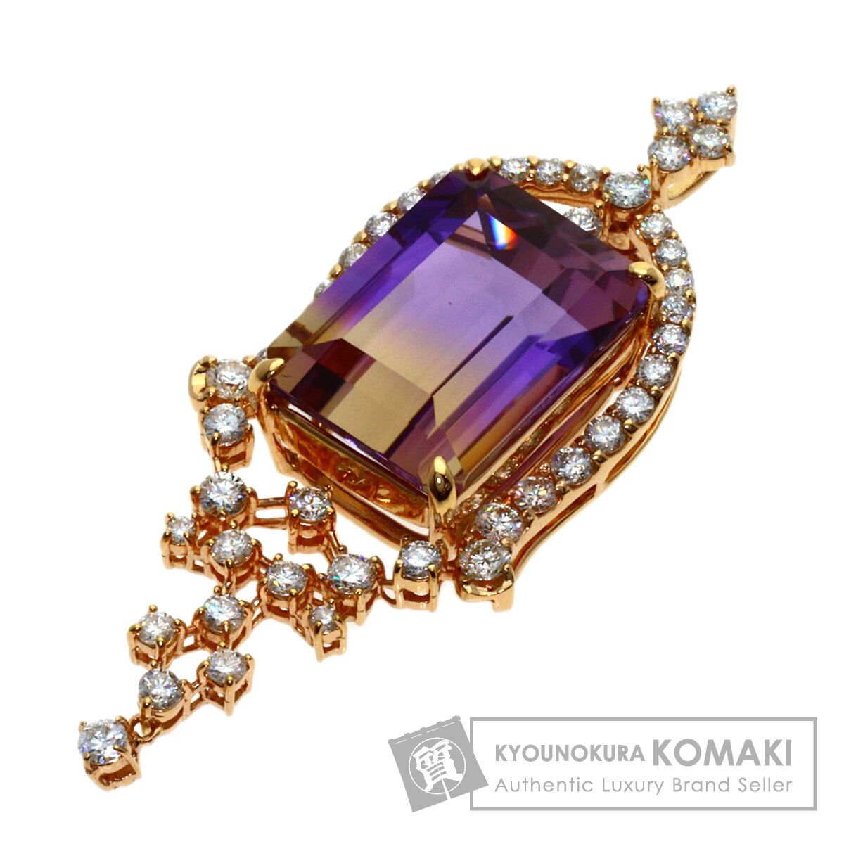 SELECT JEWELRY セレクトジュエリー アメトリン ダイヤモンド ペンダントトップ K18PG レディース [中古] 136,290円