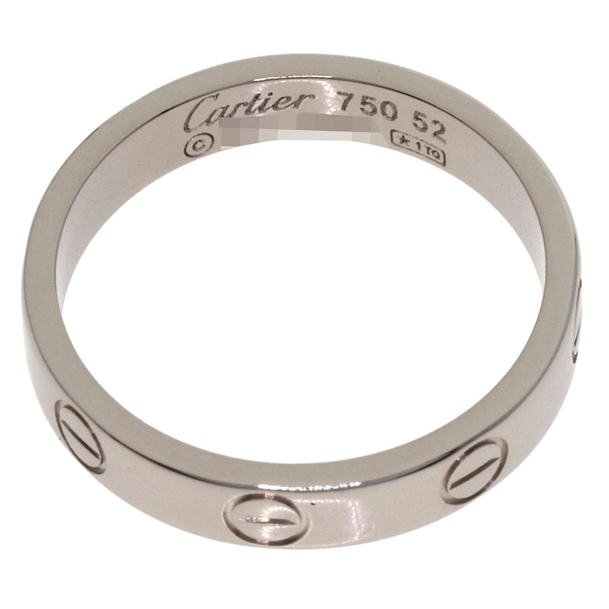 CARTIER カルティエ ミニ ラブリング #52 リング・指輪 K18WG