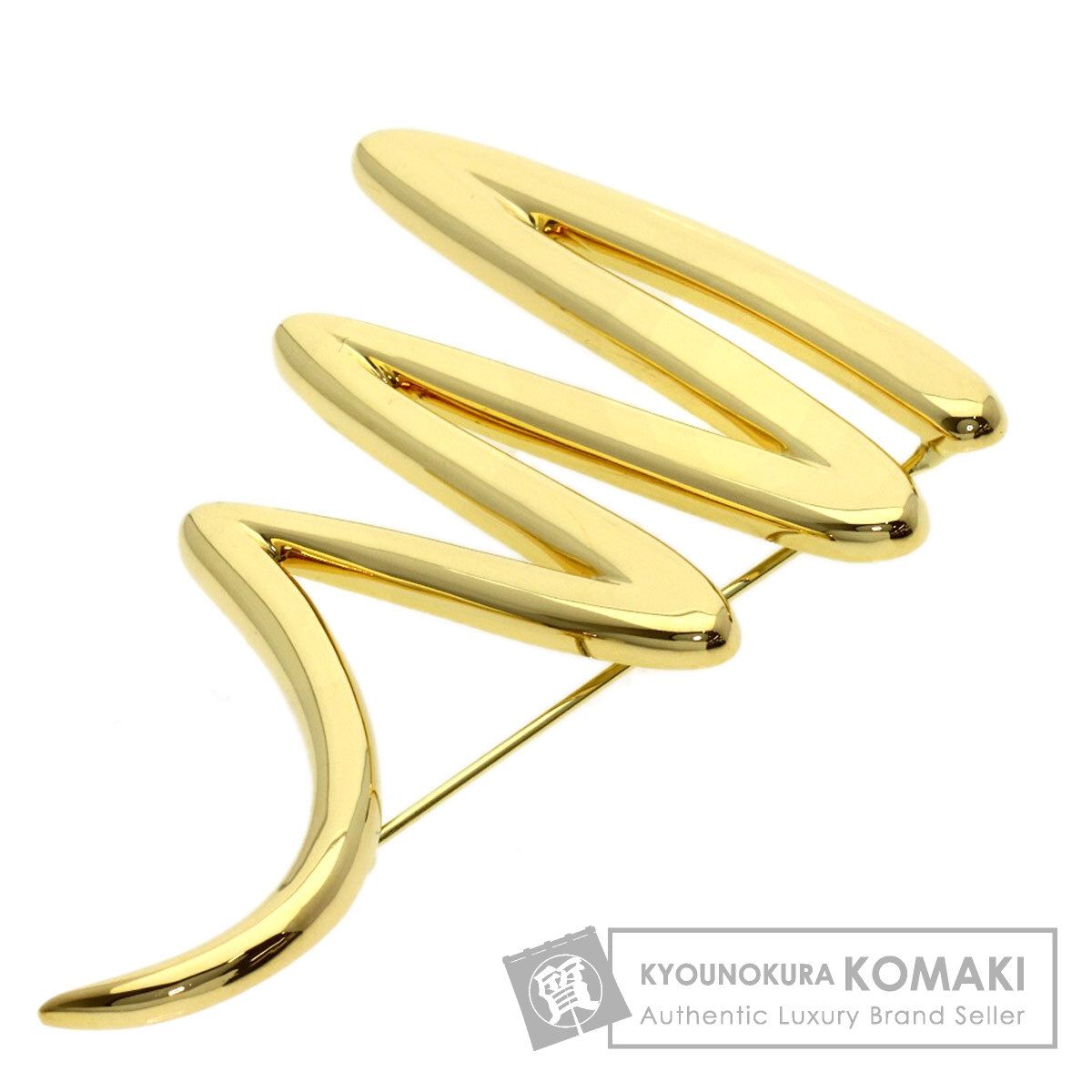 TIFFANY&Co. ティファニー スクリブル ブローチ K18YG レディース [中古]