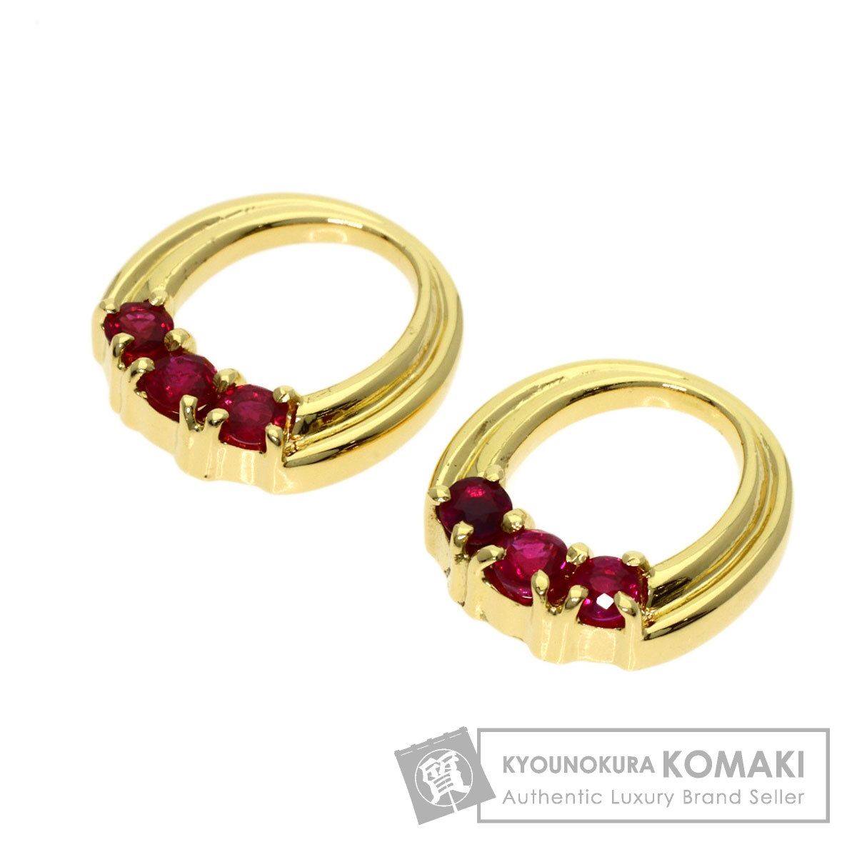 MIKIMOTO ミキモト イヤリング用 付け替えチャーム ルビー イヤリング K18YG レディース [中古]