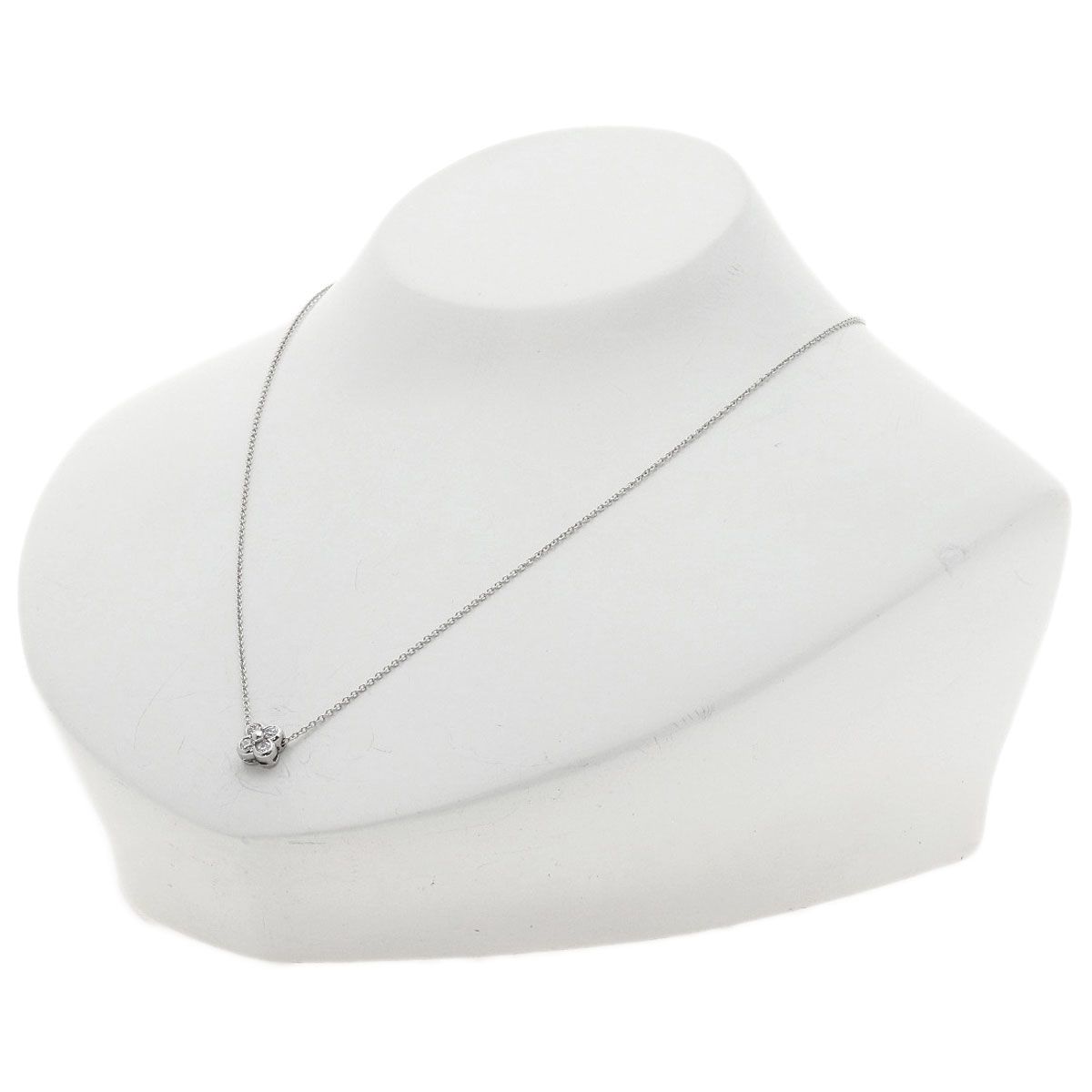 TIFFANY&Co. ティファニー ベゼルセット 4P ダイヤモンド ネックレス 