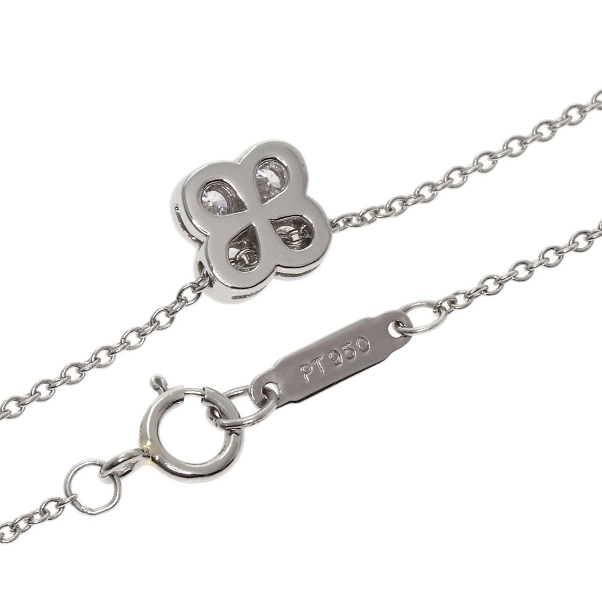 TIFFANY&Co. ティファニー ベゼルセット 4P ダイヤモンド ネックレス 