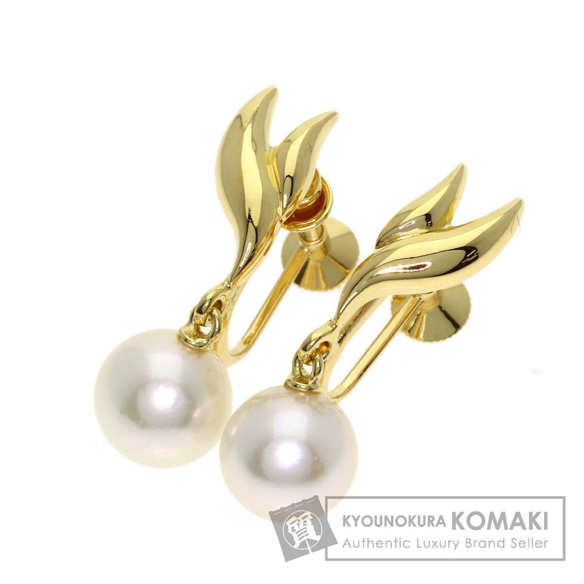 MIKIMOTO ミキモト パール 真珠 イヤリング K18YG レディース [中古]