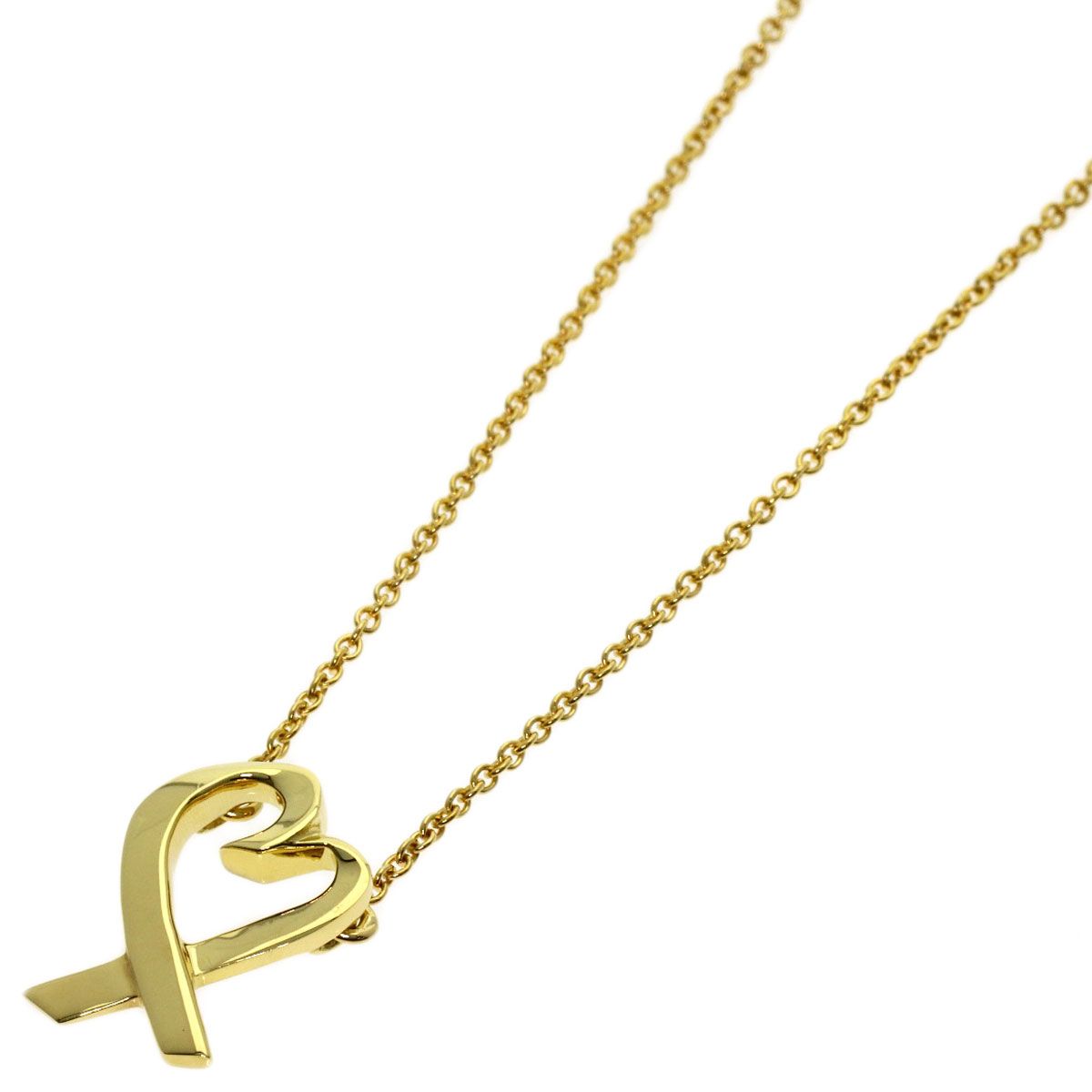 TIFFANY&Co. ティファニー ラビングハート ネックレス K18YG