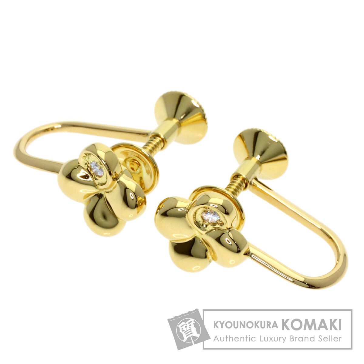 MIKIMOTO ミキモト ダイヤモンド イヤリング K18YG レディース [中古]