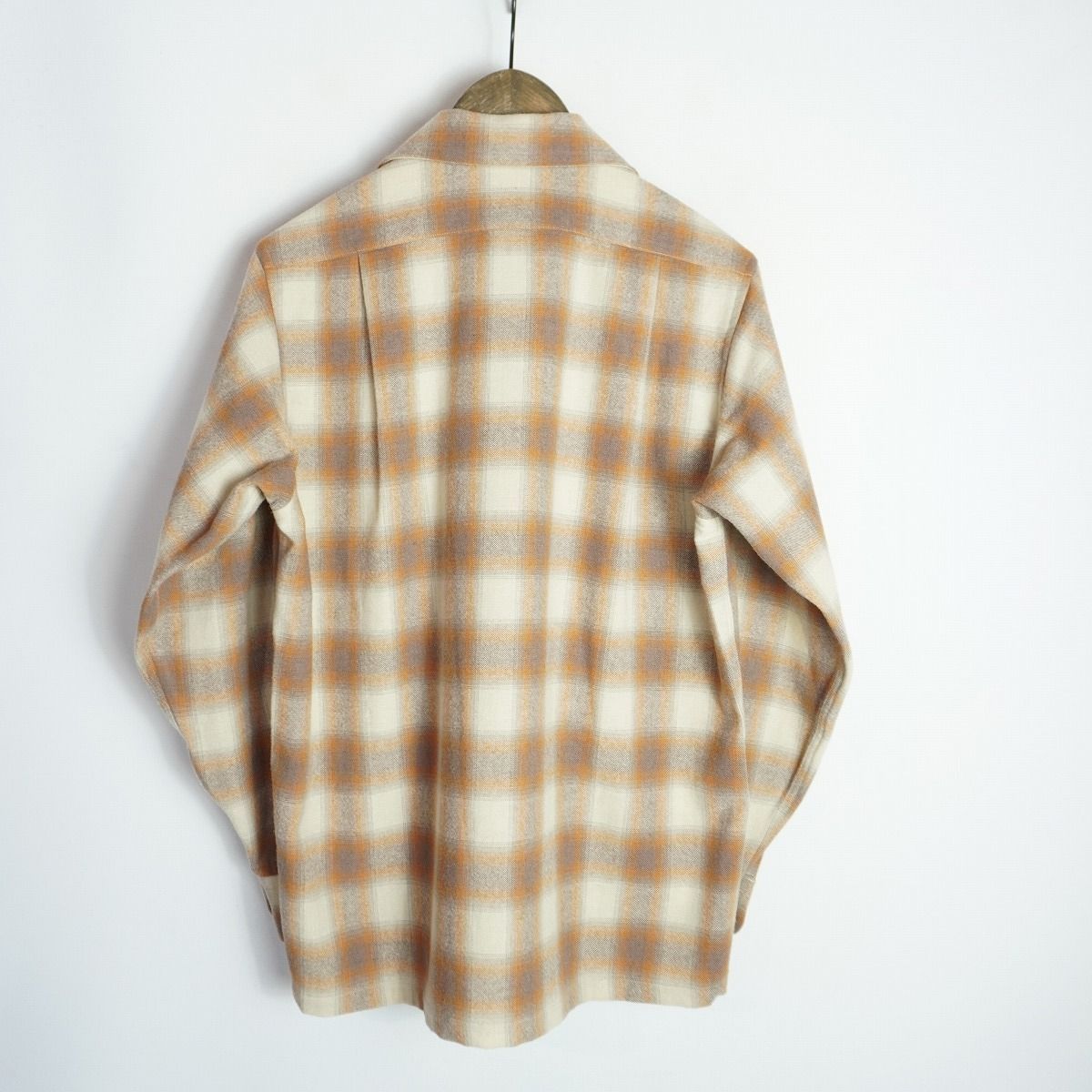 美品24AW SUBCULTURE サブカルチャー WOOL CHECK SHIRT 長袖 ウール