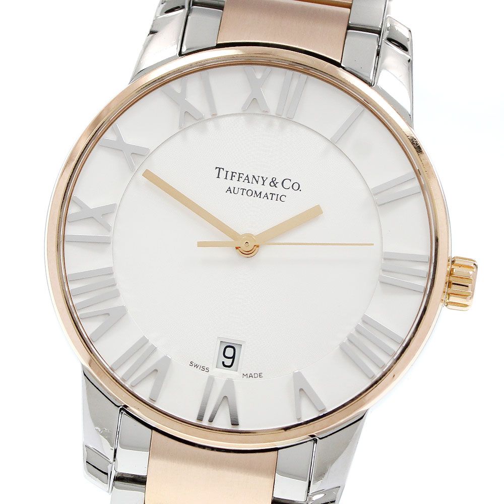 ティファニー TIFFANY&Co. Z1800.68.13A21A00A アトラスドーム デイト PGコンビ 自動巻き メンズ 保証書付き_953451