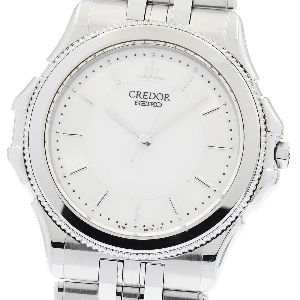セイコー SEIKO GCBR035/8J81-6B70 クレドール パシフィーク K18WGベゼル クォーツ メンズ _954265