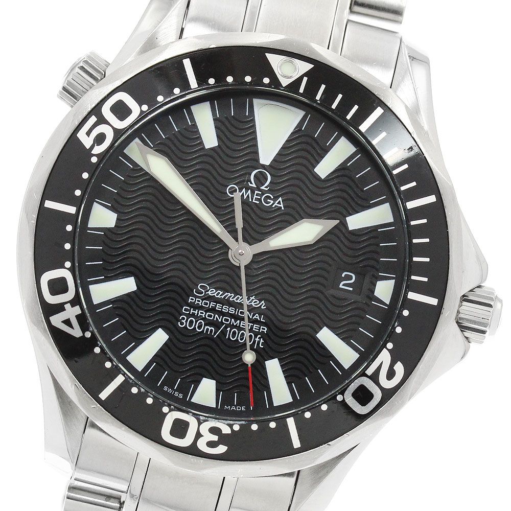 オメガ OMEGA 2254.50 シーマスター300 デイト メンズ 保証書付き_962880