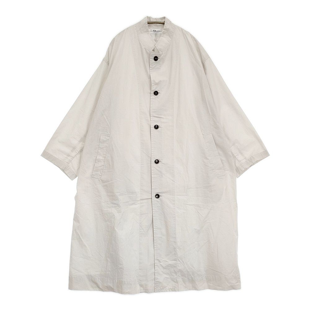 yarmo コットンビッグコート Yarmo Cambric Cotton ビッグコート スタンドカラーコート YAR-23SS