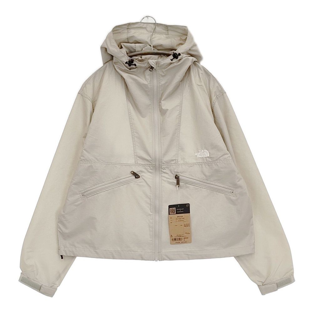 THE NORTH FACE 新品 ショートコンパクトジャケット Short Compact Jacket 定価16500円 ナイロンジャケット フォッシルアイボリー レディース ザノースフェイス【中古】6-0612M♪