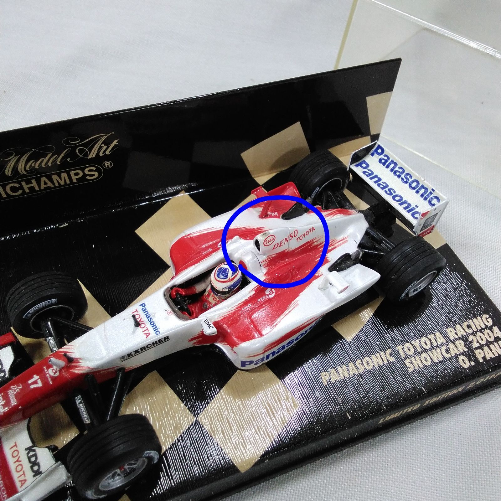 PMAミニチャンプス 1/43ミニカー Panasonic TOYOTA RACING SHOWCAR