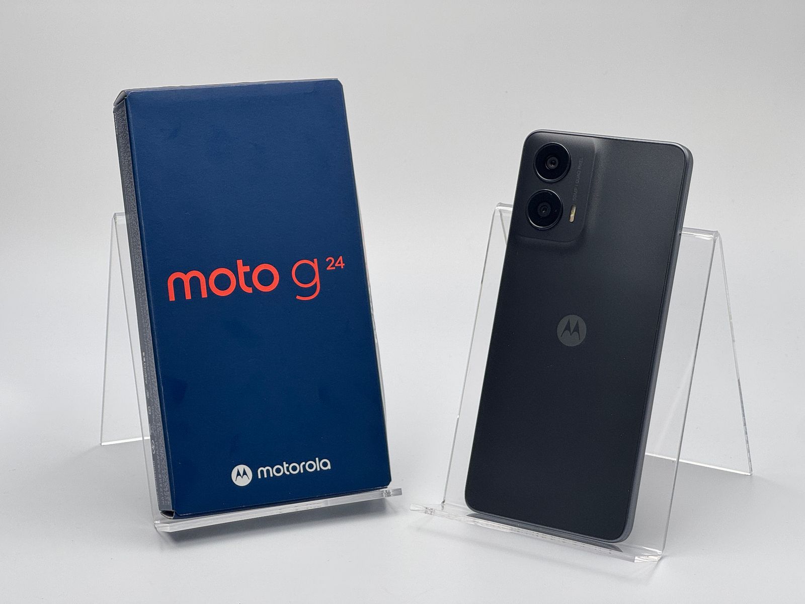【中古C】moto g24 XT2423-5 マットチャコール SIMフリー 白ロム