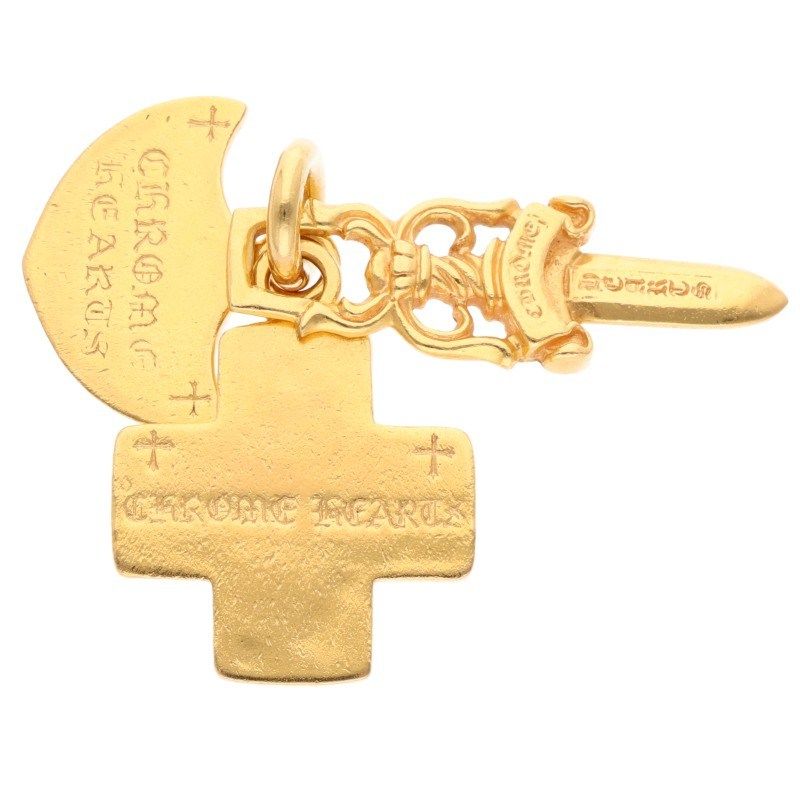 クロムクロムハーツ スリートリンケッツ22g クロムハーツ 22K 3TRINKETS/22Kスリートリンケッツ ゴールド