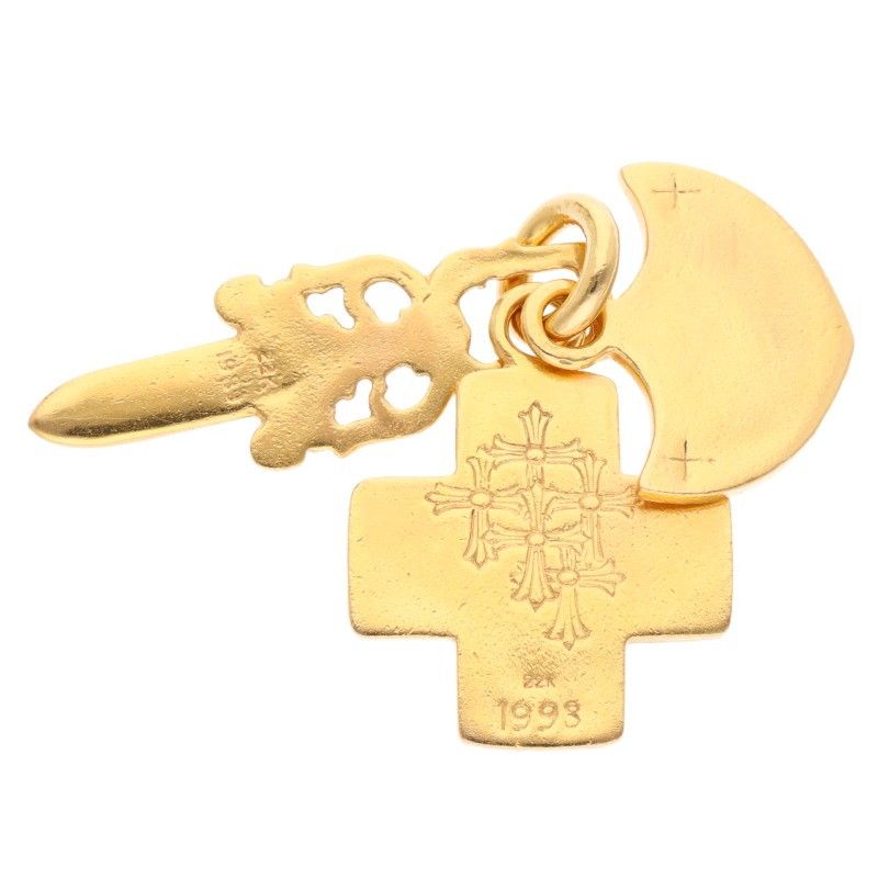 クロムクロムハーツ スリートリンケッツ22g クロムハーツ 22K 3TRINKETS/22Kスリートリンケッツ ゴールド