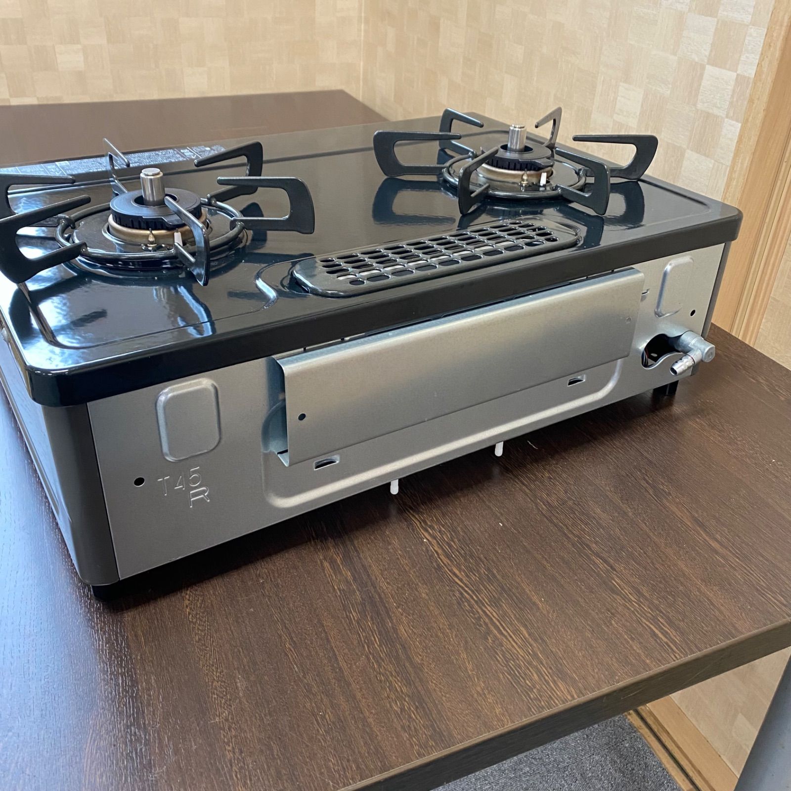 ◇極美品◇中古◇格安◇リンナイ◇グリル付ガステーブル◇RTE565BKR
