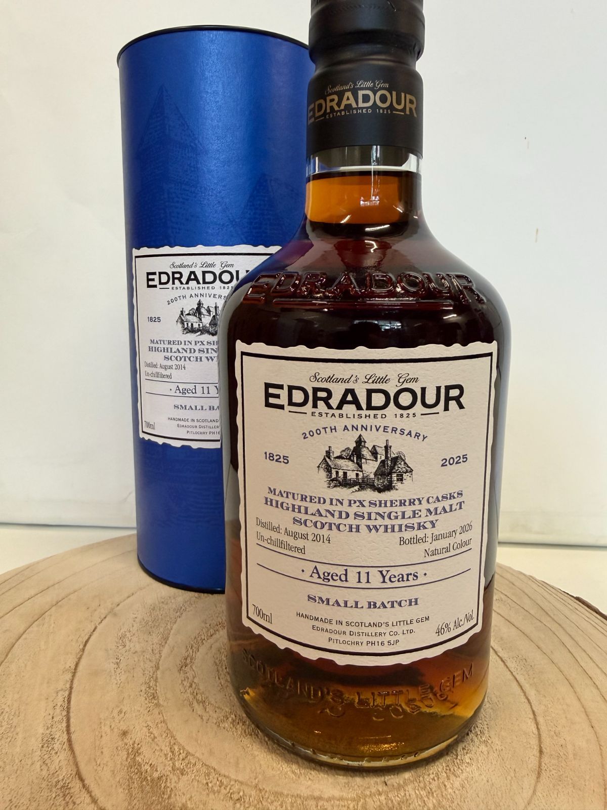 「200周年記念」 エドラダワー 11年 PXシェリーカスク　Edradour 2014/2026 11 Y.O 46% 700ml