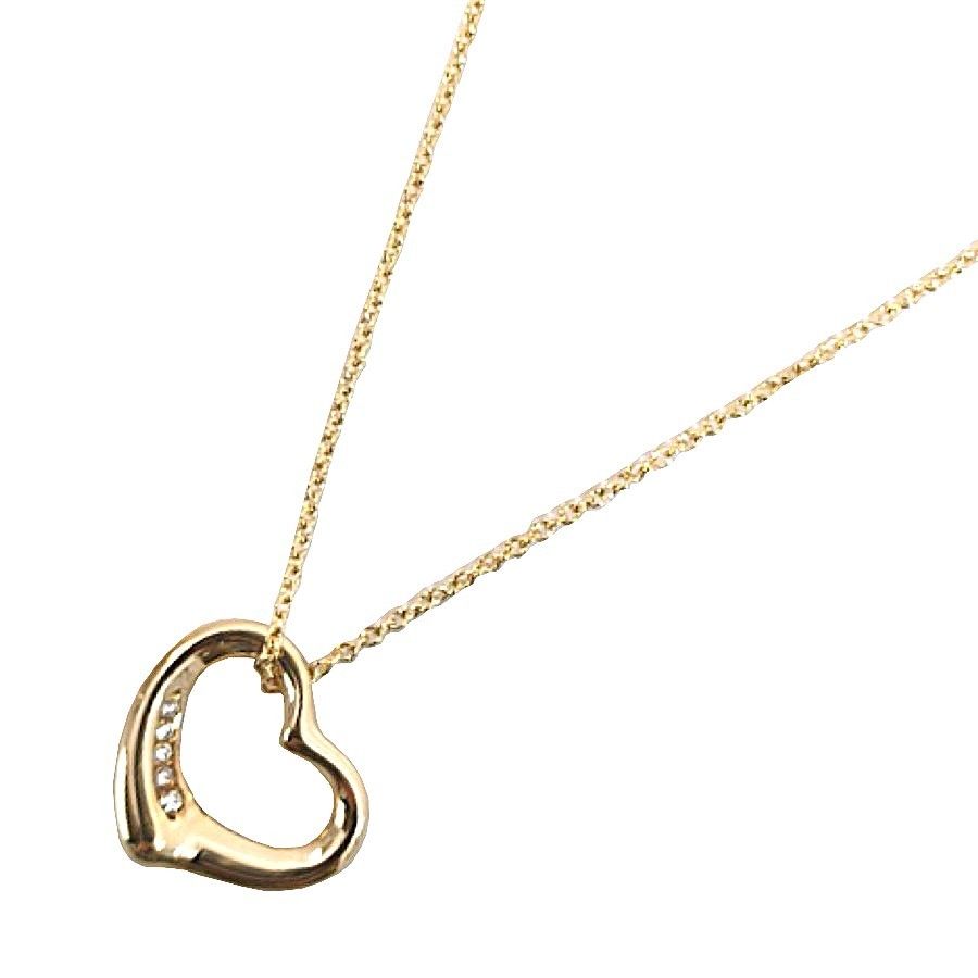 Tiffany&Co.　TIFFANY　ティファニー　オープンハート ネックレス