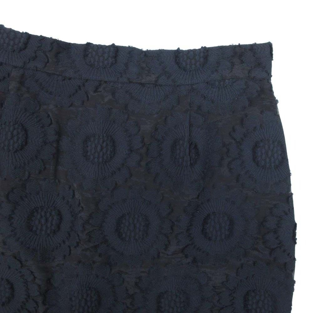 極美品 ERMANNO SCERVINO レース デニムスカート 42 美品 ERMANNO SCERVINO エルマンノ シェルヴィーノ フラワーレース