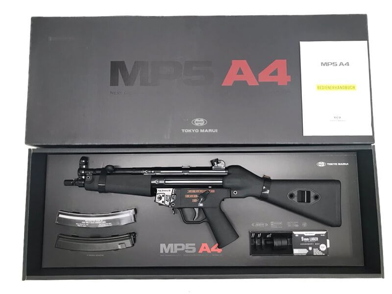 次世代電動ガン mp5a4ブラック ホロサイト付き