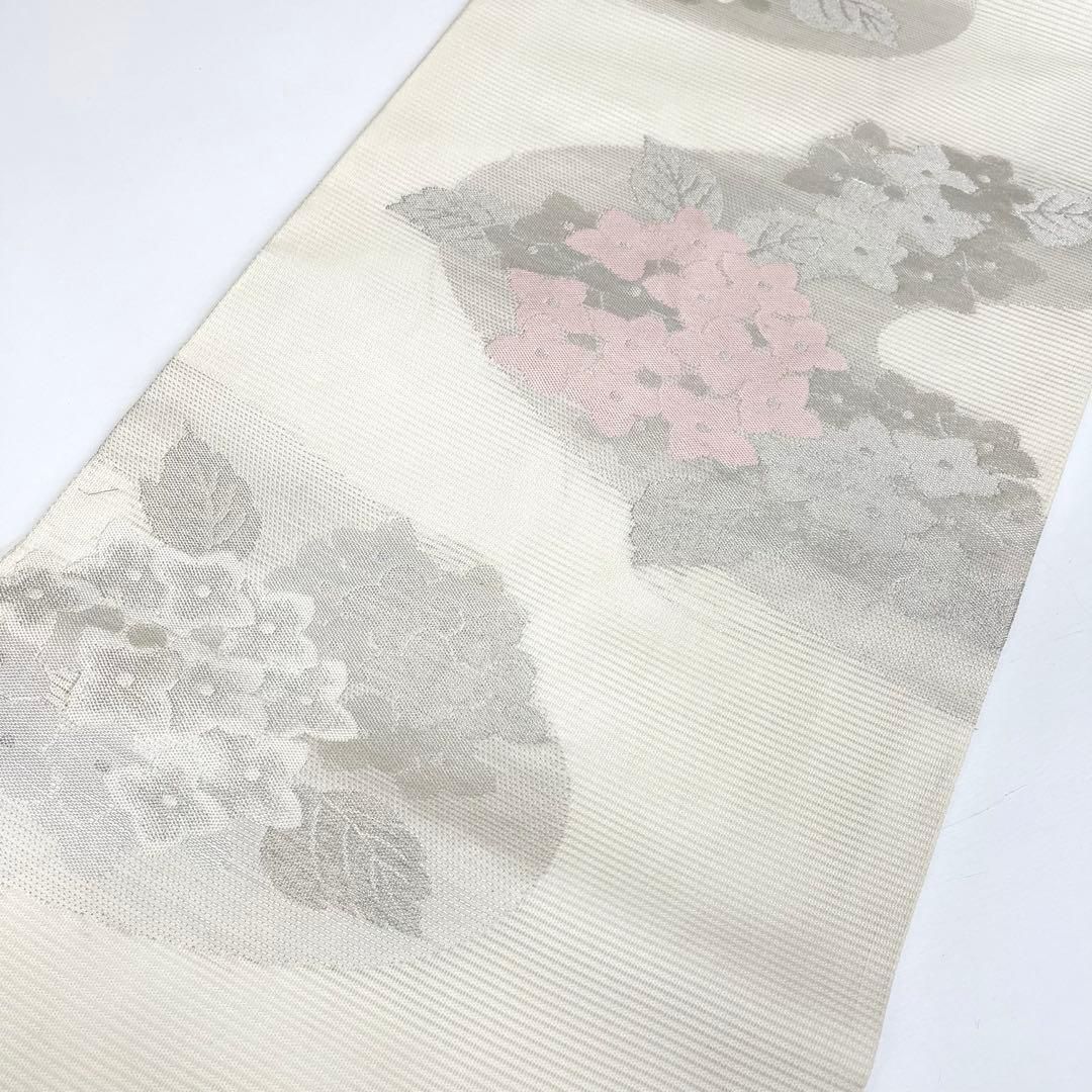 着物と帯 時流】SN26548◇正絹 九寸夏名古屋帯◇紫陽花 白 美品 - メルカリ
