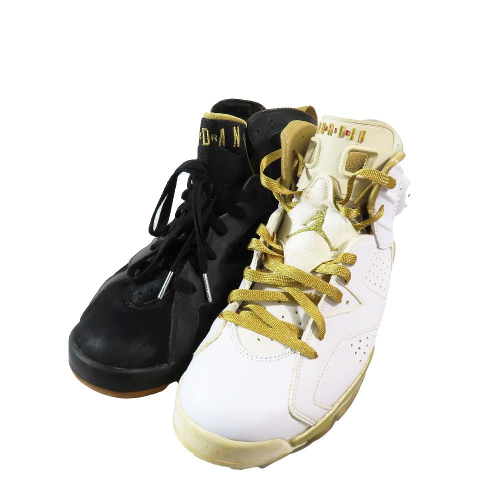 良品 NIKE Air Jordan 7 Retro Golden Moments Pack (6/7) エアジョーダン スニーカー 535357 935 シューズ 28cm ブラック ホワイト メンズ 古着 中古 USED