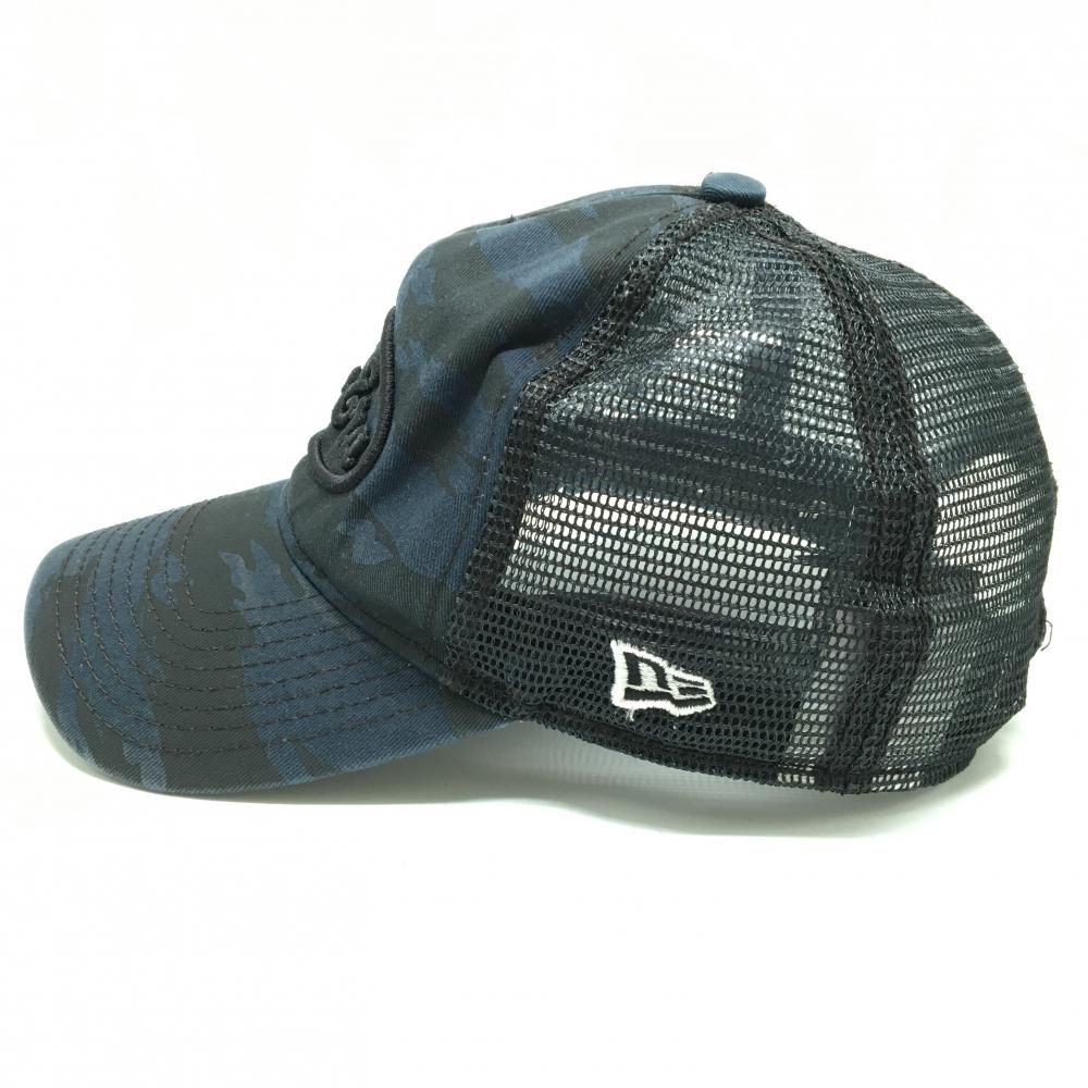 ニューエラ メッシュキャップ ネイビー 黒 カモフラ 迷彩 ゴルフウェア New Era - メルカリ