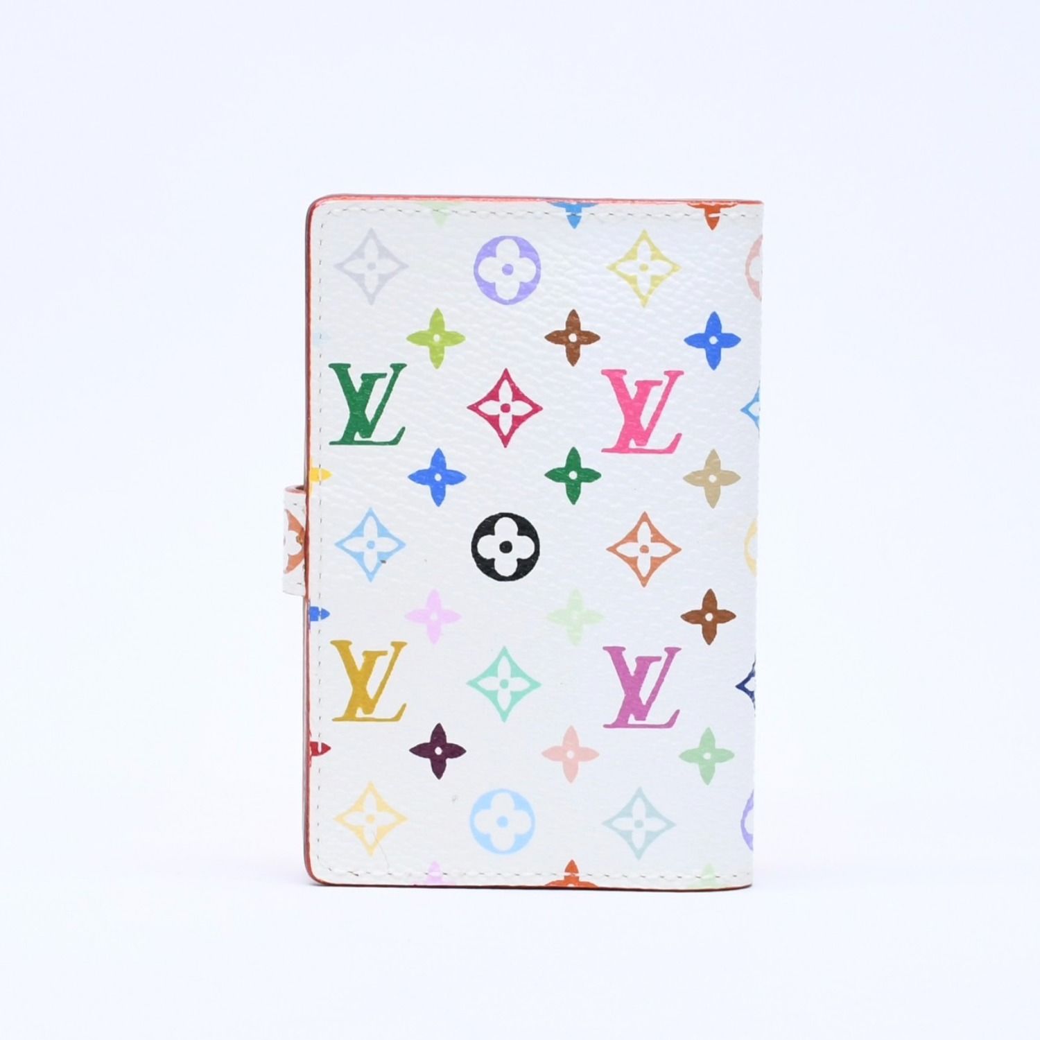 極美品 LOUIS VUITTON ルイヴィトン 手帳カバー ホワイト マルチカラー