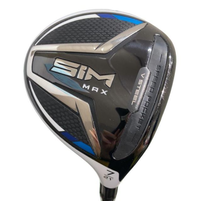 【中古】 テーラーメイド SIM MAX 7W フェアウェイウッド FW TENSEI BLUE TM50(FW) (フレックスSR) メンズ 男性用 右利き 右用 Cランク ゴルフクラブ