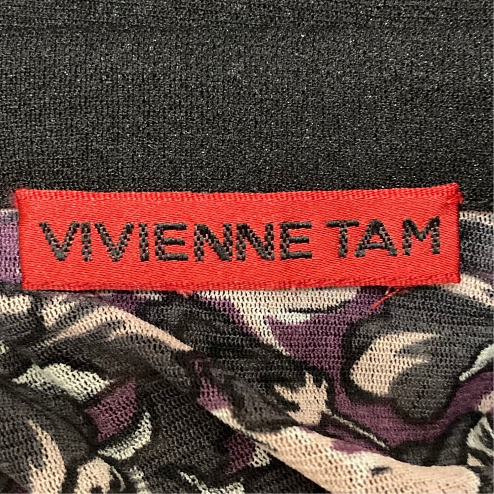 美品 VIVIENNE TAM ヴィヴィアンタム パワーネット フラワープリント