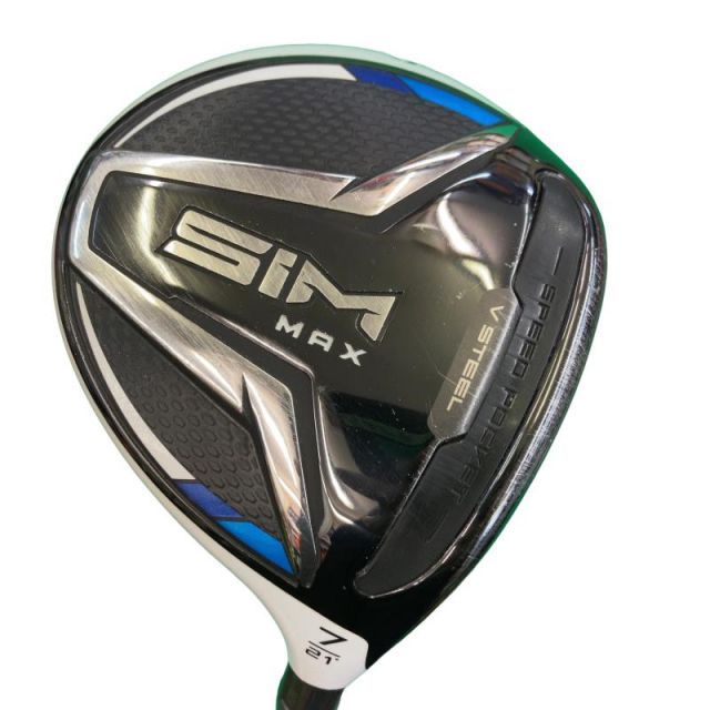 【中古】 テーラーメイド SIM MAX 7W フェアウェイウッド FW TENSEI BLUE TM50(FW) (フレックスR) メンズ 男性用 右利き 右用 Cランク ゴルフクラブ